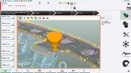 Interface de système de découpe laser 3D avec géométries de découpe paramétriques